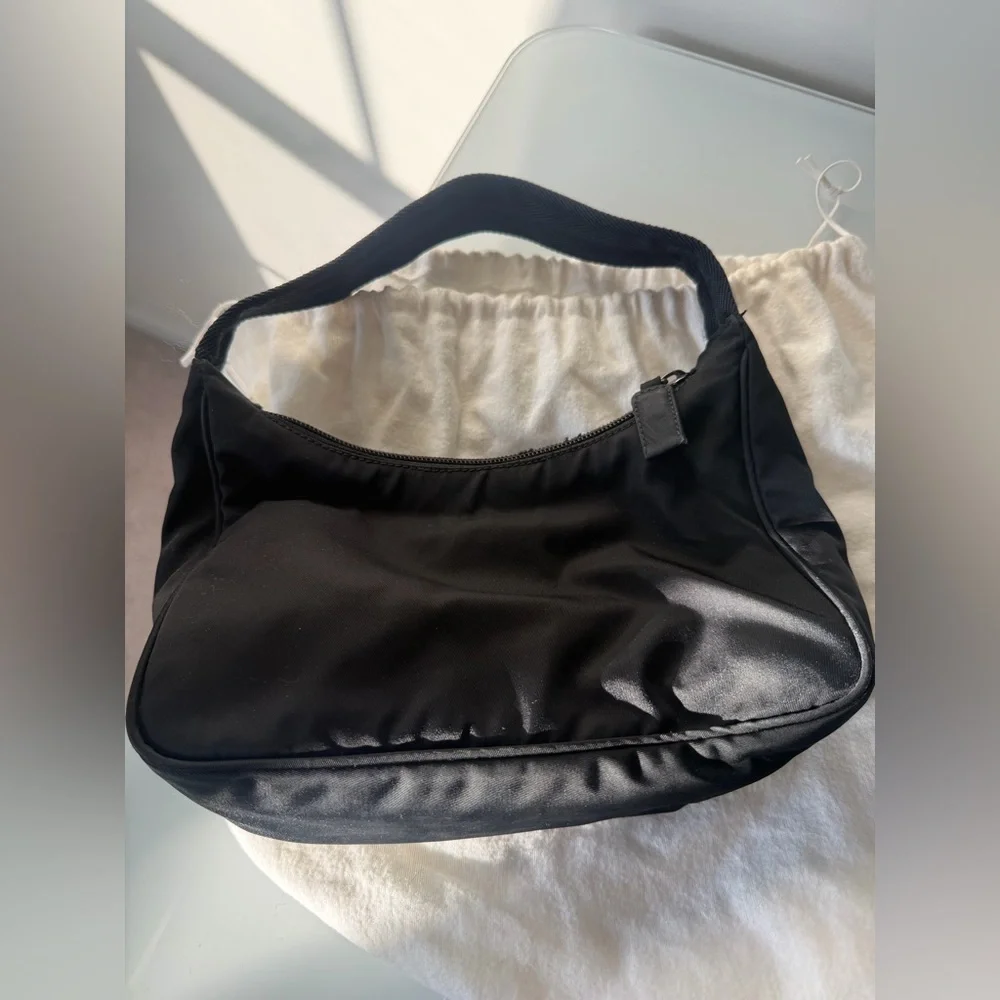Prada Black re edition Tessuto Hobo Shoulder Bag
